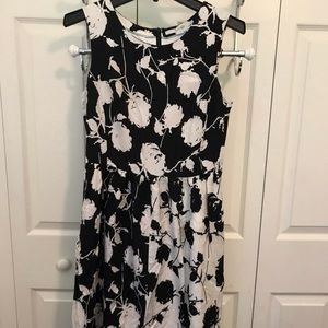 Boden black and white sill dress 8